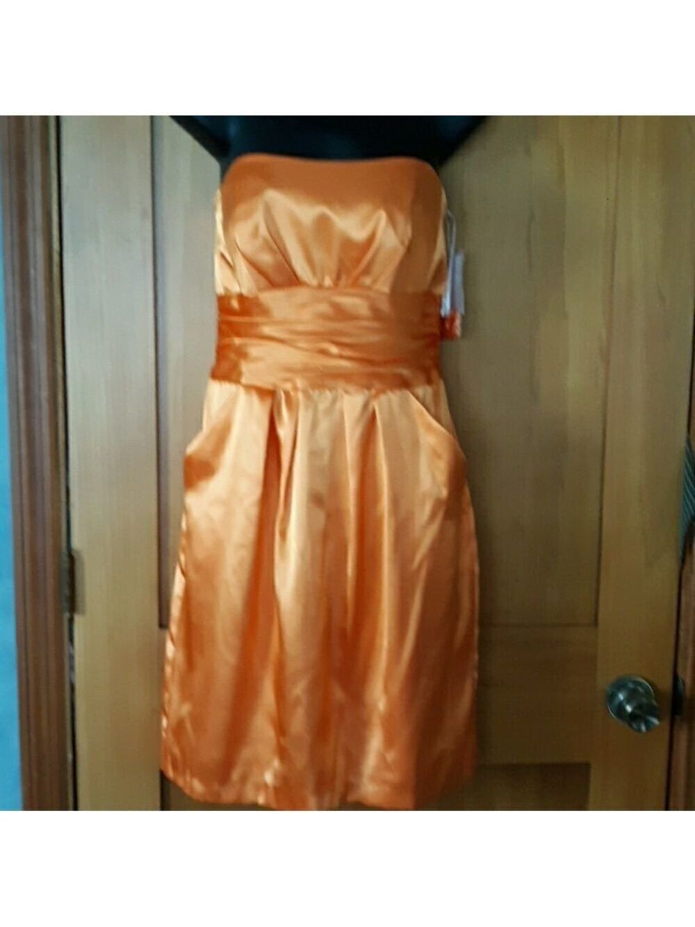 NWT David's Bridal Charmeuse Dress with pocket NWT